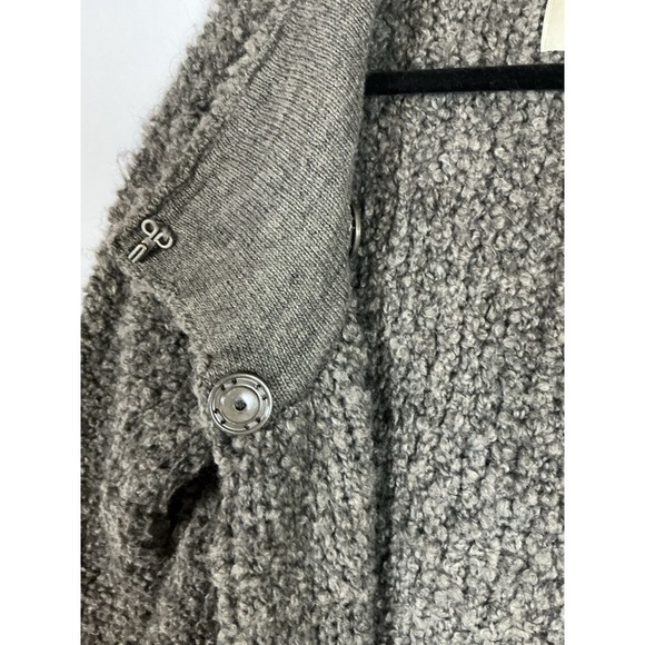 Italian Wool Mohair Cardigan Sweater Women M Brown Berretti Button Up Pockets - Picture 6 of 9